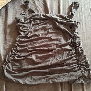 HALARA Black Ruched Tank Top